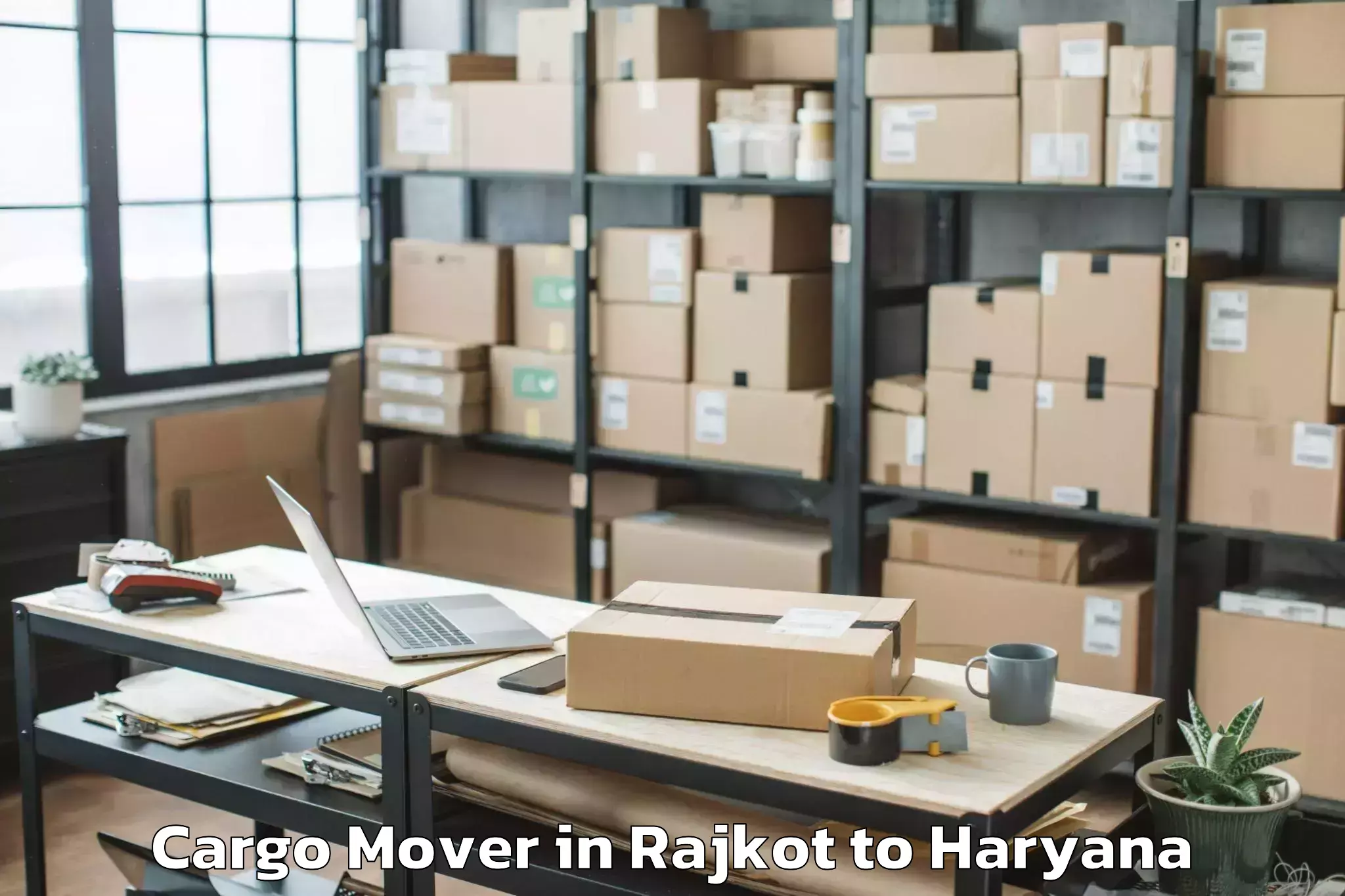 Get Rajkot to Firozpur Jhirka Cargo Mover